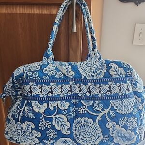 Vera Bradley "Blue Lagoon" Pattern Duffle Bag